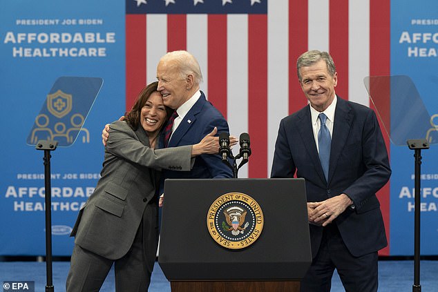 trump leads biden in crucial swing state: new poll shows ex-president inching ahead of the president in north carolina, one of the battlegrounds that could decide the election