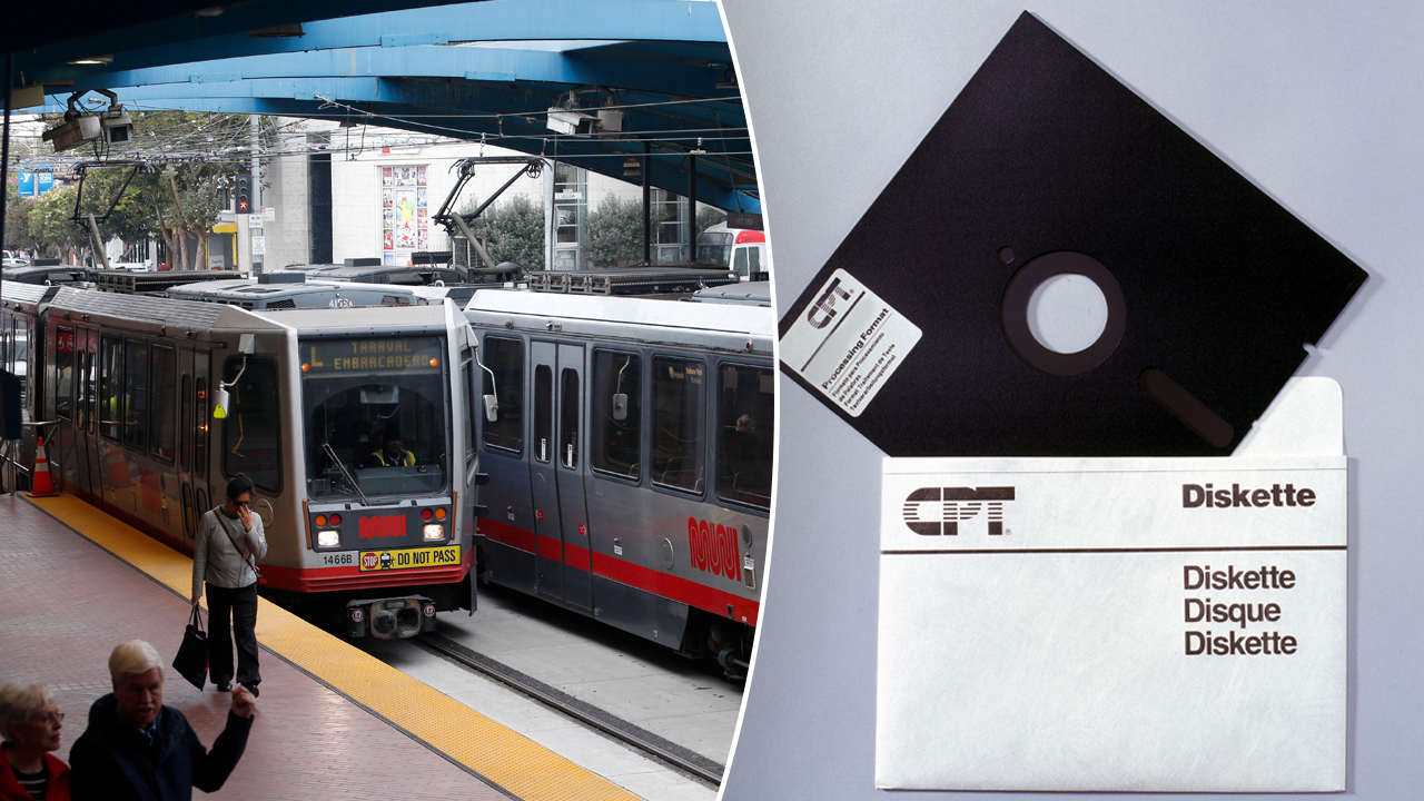some san francisco trains using '80s-era floppy disks for operations