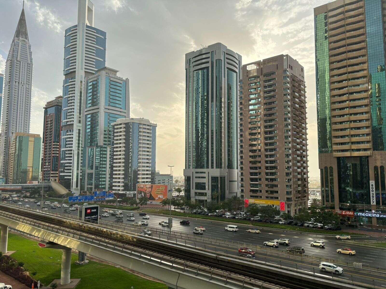 uae weather: light to moderate rainfall hits some parts of the country
