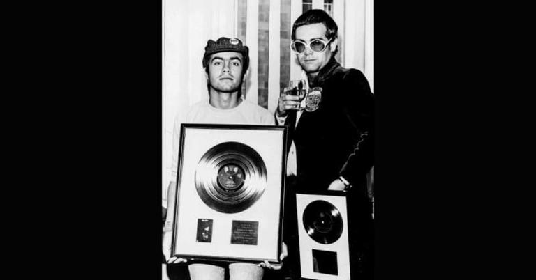 Taupin and John awarded gold albums for John's self-titled debut in 1971.Universal Archive/Universal Images Group/Newscom/The Mega Agency