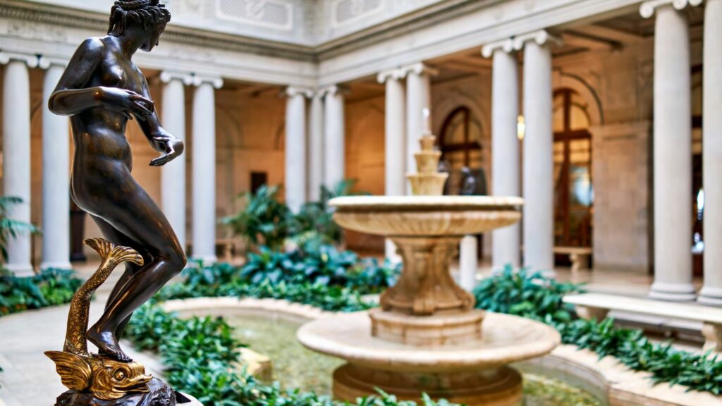 <p>Former home of the magnate Henry Clay Frick, you’re going to be able to spend an amazing morning and/or afternoon looking at the beautiful collection of statues and paintings.</p><p>I’d say enjoy a good cup of coffee beforehand, put some relaxing music on, and enjoy the art.</p>