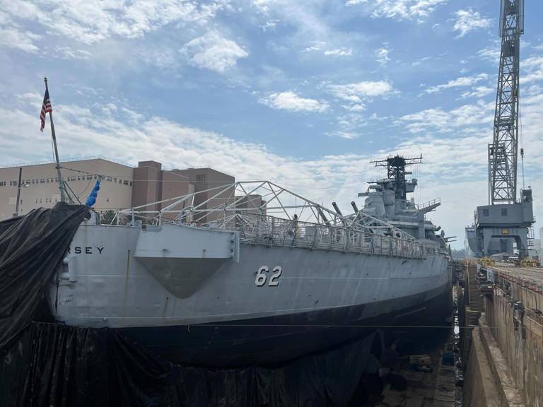 PHOTOS: See the Battleship New Jersey as you've never seen it — from below