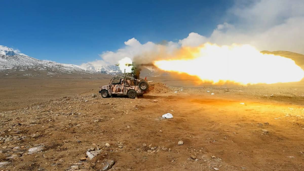 indian army conducts anti-tank guided missile exercise at 17,000ft in sikkim