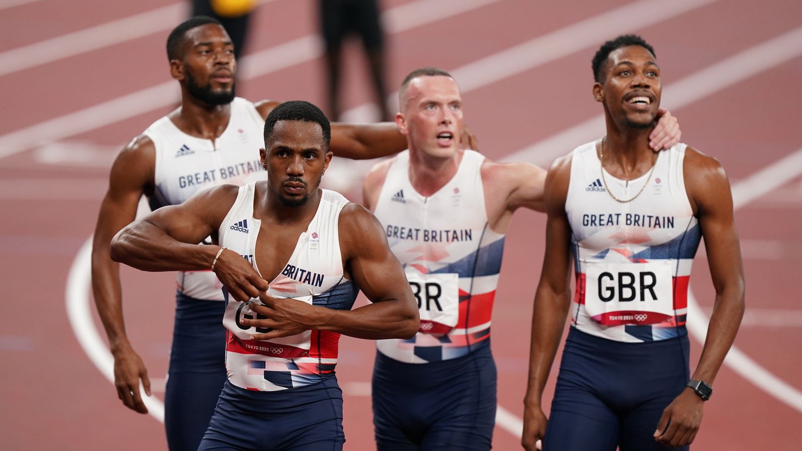 amazon, sprinter back in gb relay squad after drugs ban - along with athlete who said he'd 'never forgive' him