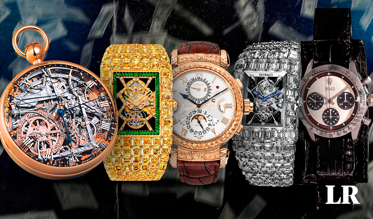 los 5 relojes más caros del mundo: los exclusivos rolex no figuran en el primer lugar