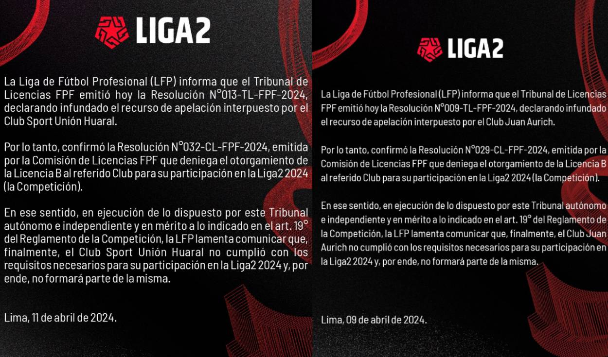 liga 2 retiró del torneo a 2 históricos clubes del perú: ¿por qué no jugarán segunda divisón?