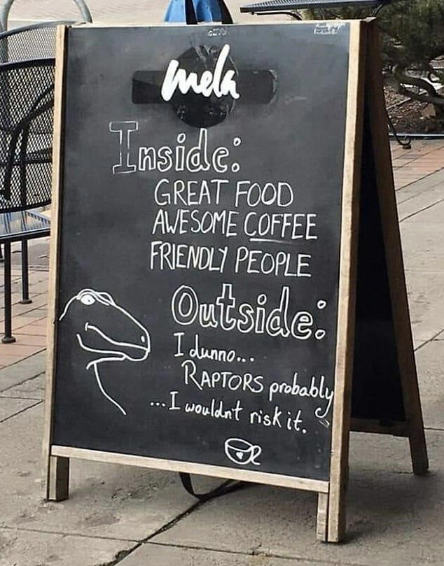 Funny signs which left customers in fits of laughter