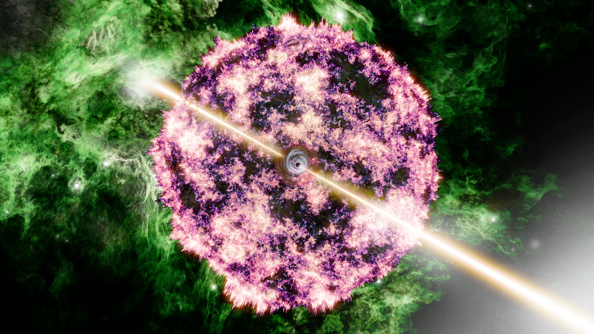 astronomie: wie der gigantische lichtblitz von phänomen grb221009a entstanden ist