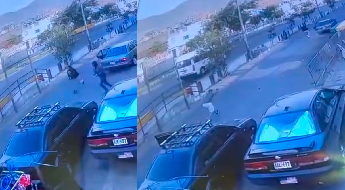 comas: video revela asalto a policía a quien le robaron s/63.000 frente al banco de la nación