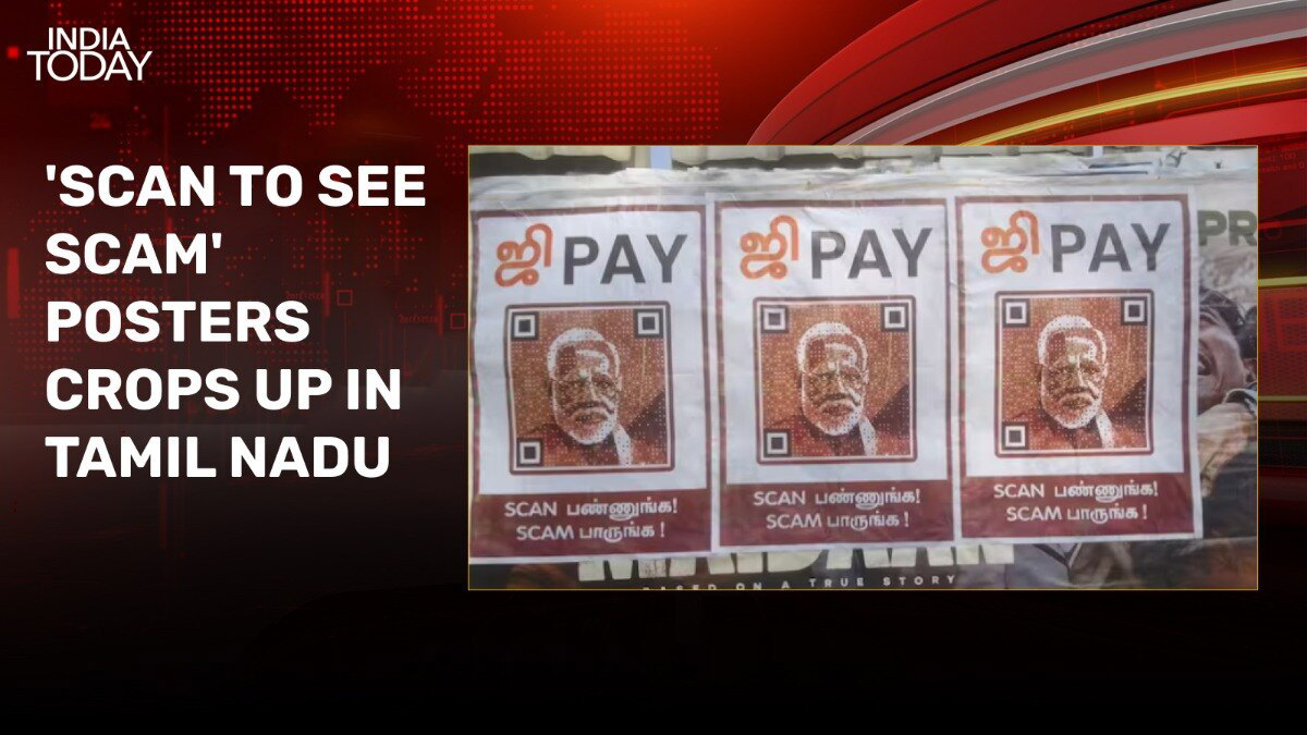 'Scan to see scam' posters crops up in Tamil Nadu, BJP hits out at DMK