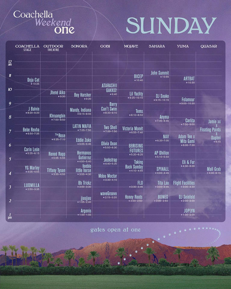 Coachella 2024 Lineup, Schedule & Set Times For Week 1 April 12 To 14