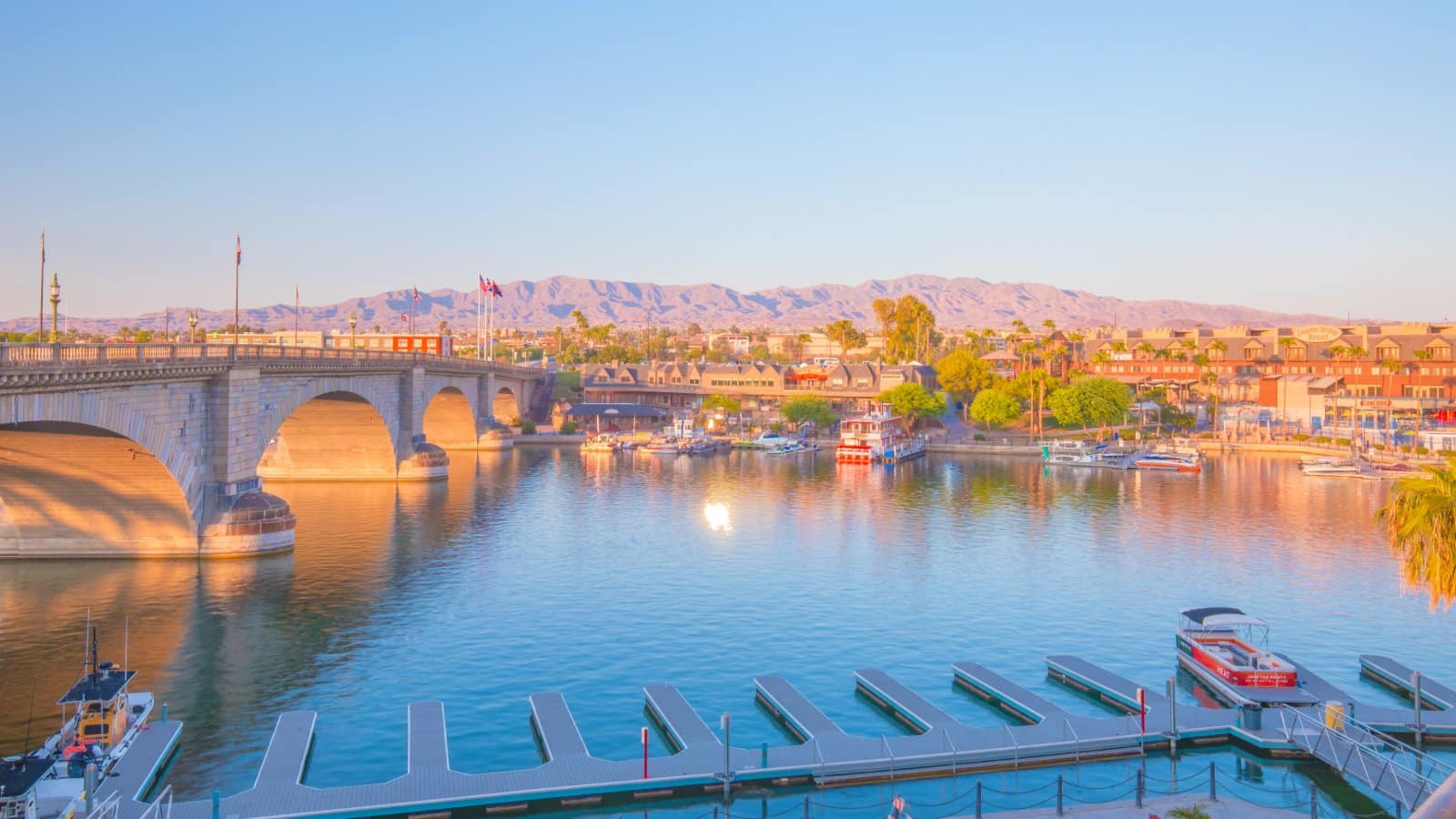 <p class="wp-caption-text">Image Credit: Shutterstock / RYO Alexandre</p>  <p><span><strong>Depth:</strong> 90 feet</span> <span>Lake Havasu is a vibrant oasis in the desert, known for the London Bridge that spans its waters. It’s a hotspot for boating, fishing, and enjoying spring break festivities.</span></p>