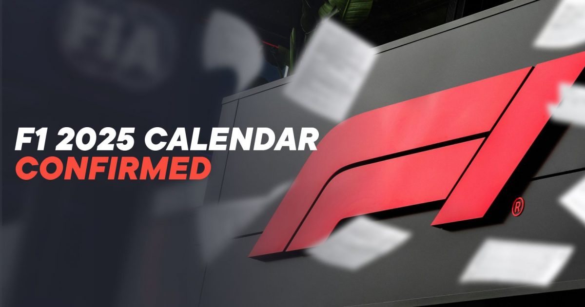 Official F1 2025 calendar announced with major change to start Lewis