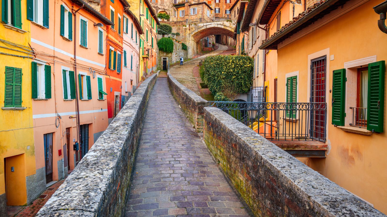 <p><a href="https://turismo.comune.perugia.it/pagine/welcome-to-perugia">Città di Perugia</a> tells us, “Perugia is a city full of ‘secrets’ to disclose: the suggestion is to explore it with curiosity to fully appreciate the excitement and fascination of discovery.” You can visit its medieval center and explore its historic buildings and Etruscan walls. </p>