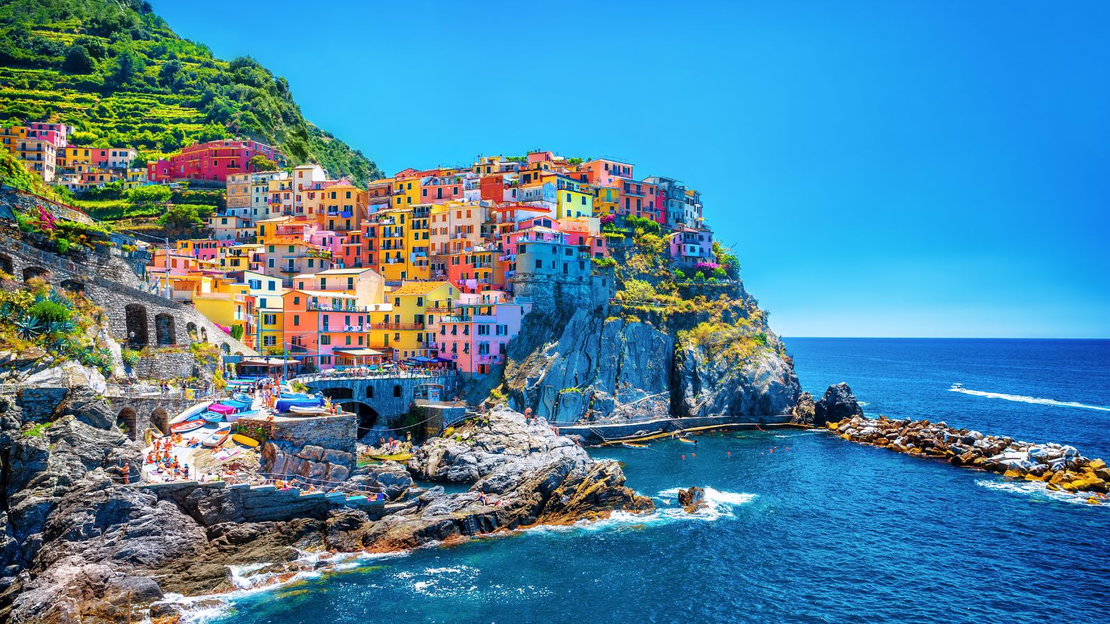 <p>You can enjoy the coastal landscapes that Cinque Terre has to offer by hiking between picturesque villages such as Vernazza and Corniglia. Cinque Terre also has delicious local cuisine to sink your teeth into, which you can eat with some spectacular views of the Mediterranean. </p>