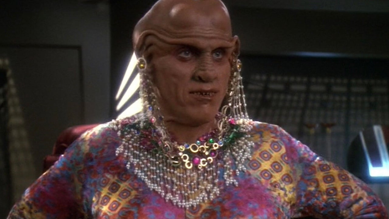 <p>The Ferengi only lasted a few episodes as the primary enemy in <em>TNG,</em> as the greedy aliens were more annoying than dangerous. So it’s a miracle that <em>DS9 t</em>urned the reviled aliens into rich and beloved characters, largely thanks to performances by Armin Shimerman as Quark and Aron Eisenberg as Nog.</p><p>That said, Ferengi-centric episodes tended to be among the show’s weakest, especially “Profit and Lace.” By making the male Quark dress like a woman, the show indulges in too many tired sitcom jokes from the 70s and 80s.</p>