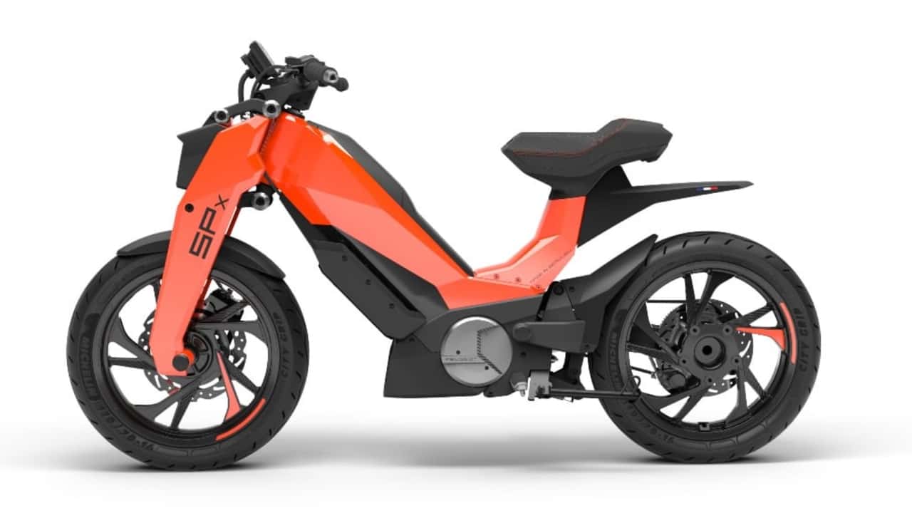 peugeot spx concept: un original prototipo de moto eléctrica