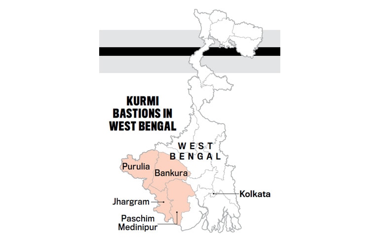 why kurmis in bengal have drawn the line for trinamool, bjp