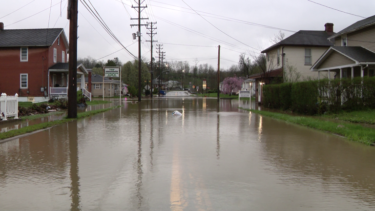 Roads flooded in Washington County