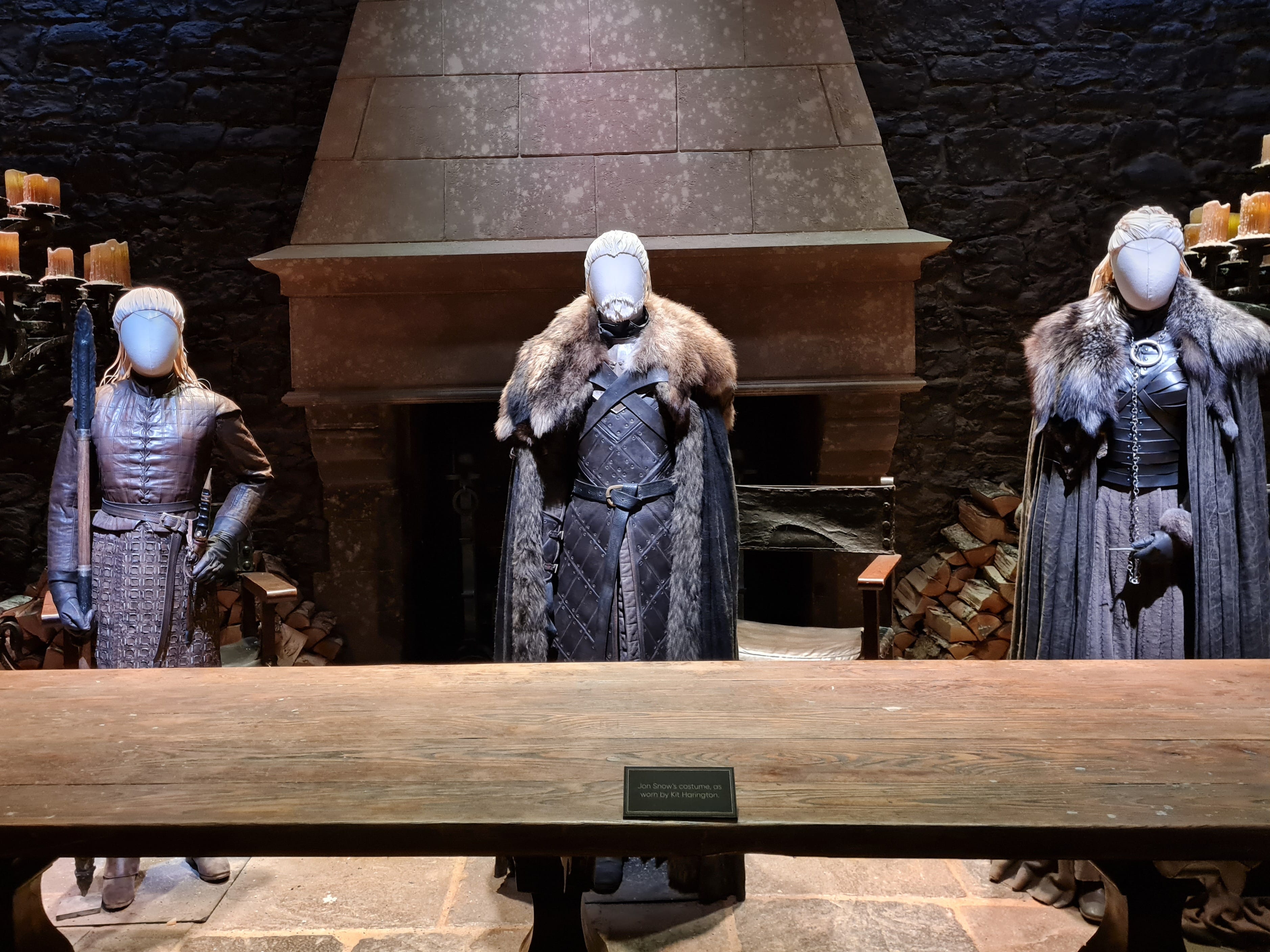 <p>The studio is made up of a trail of set rooms, including Mess Hall in Castle Black, the Crypts of Winterfell, King's Landing, and the Great Hall of Winterfell. </p><p>Costumed mannequins stood in each room to mimic the real scenes from the show.</p>
