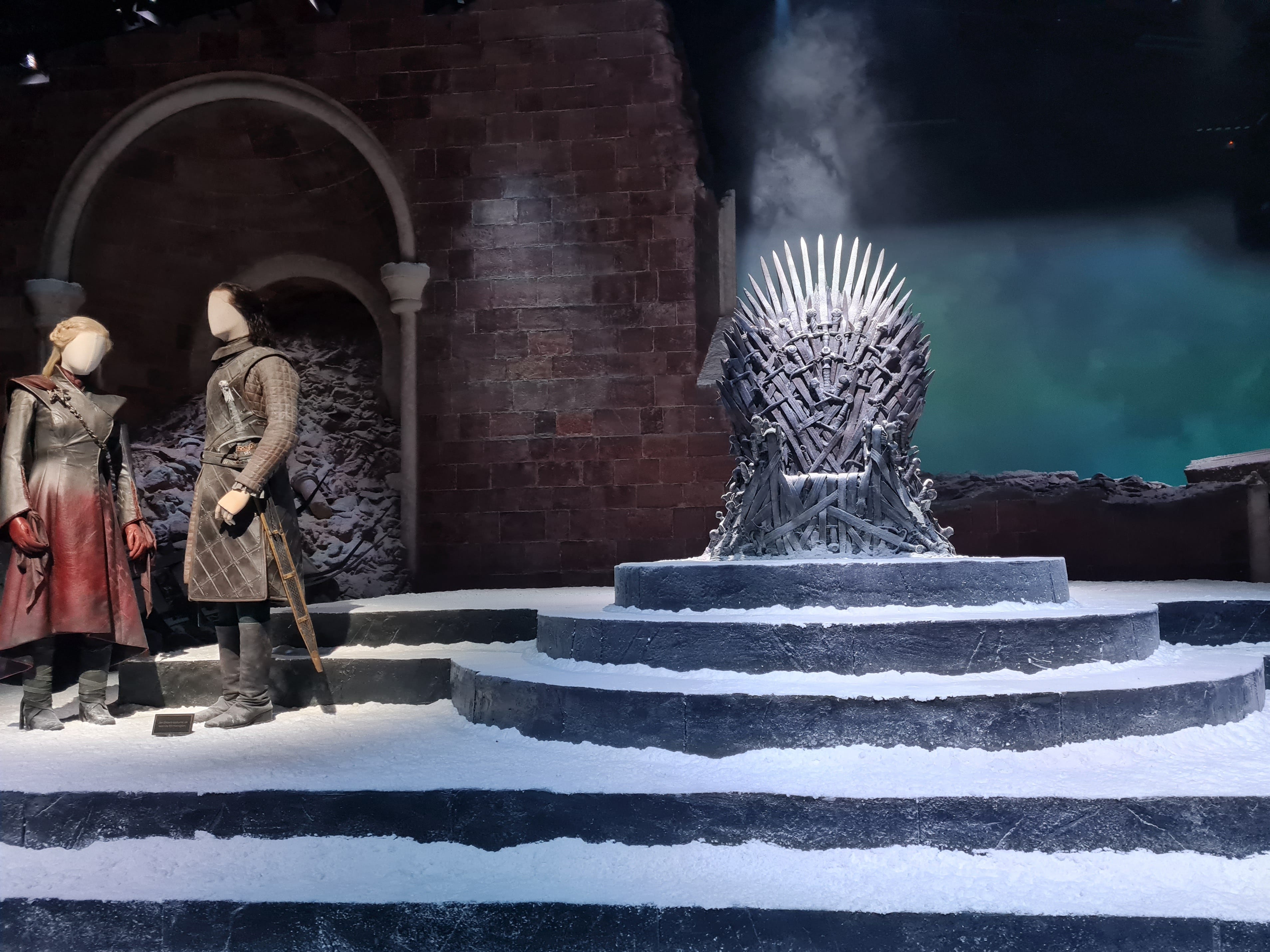 <p>The tour finished at the Iron Throne, a dragon flitting behind the rubble on a digital back wall. </p><p>It was a fitting endpoint seeing as it was the location where Jon killed Daenerys, controversially culling her brewing tyranny and ending the series.</p>