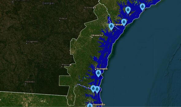 Horror map shows where US state will be swallowed by ocean due to sea ...