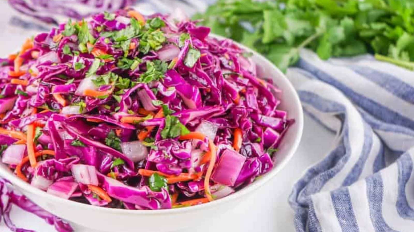 <p>Want to add some color and crunch to your barbecue or picnic spread? This Red Cabbage Coleslaw is the perfect choice! With its crisp texture and tangy dressing, it’s guaranteed to be a hit with your family and friends. <br><strong>Get the Recipe: </strong><a href="https://www.pocketfriendlyrecipes.com/red-cabbage-coleslaw/?utm_source=msn&utm_medium=page&utm_campaign=17%20no-brainer%20recipes%20you'll%20forever%20regret%20overlooking">Red Cabbage Coleslaw</a></p>
