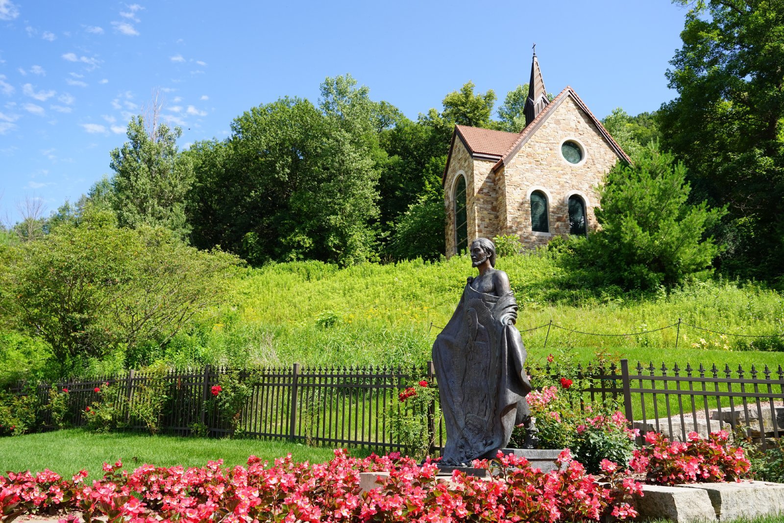 Image Credit: Shutterstock / Aaron of L.A. Photography <p><span>In La Crosse, this shrine is a place of pilgrimage for devotees of Our Lady of Guadalupe, offering a peaceful and spiritual experience in its beautiful grounds and chapel.</span></p>