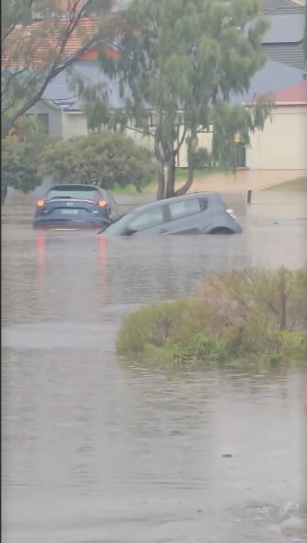 extreme downpour triggers flash flooding in perth's northern suburbs