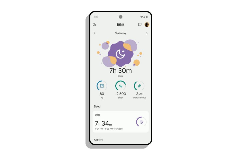 android, fitbit propose un meilleur suivi du sommeil grâce à une mise à jour majeure de son appli