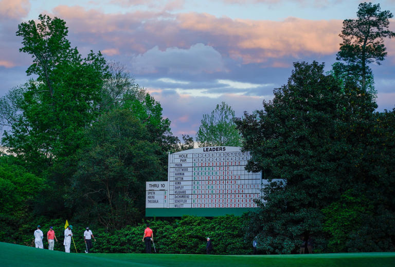 Masters 2024 Leaderboard First round scores for golf leaders at Augusta