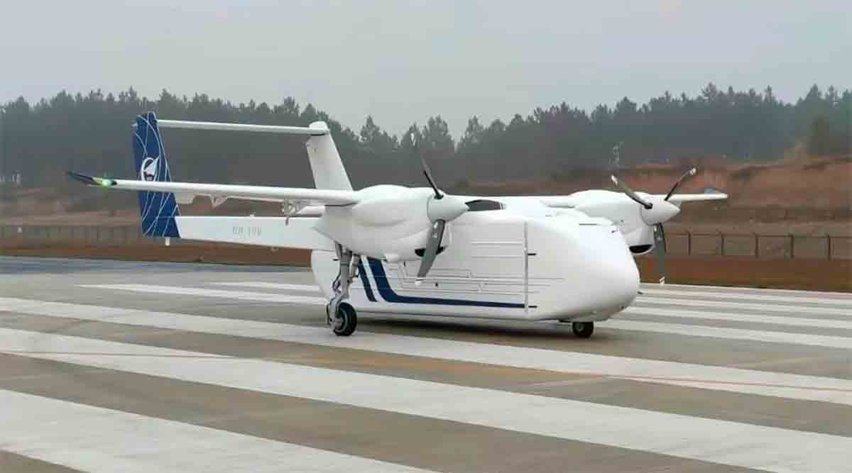 video: kina tester hh-100 twin-motor drone, der kan bære belastninger på op til 700 kg i 500 km