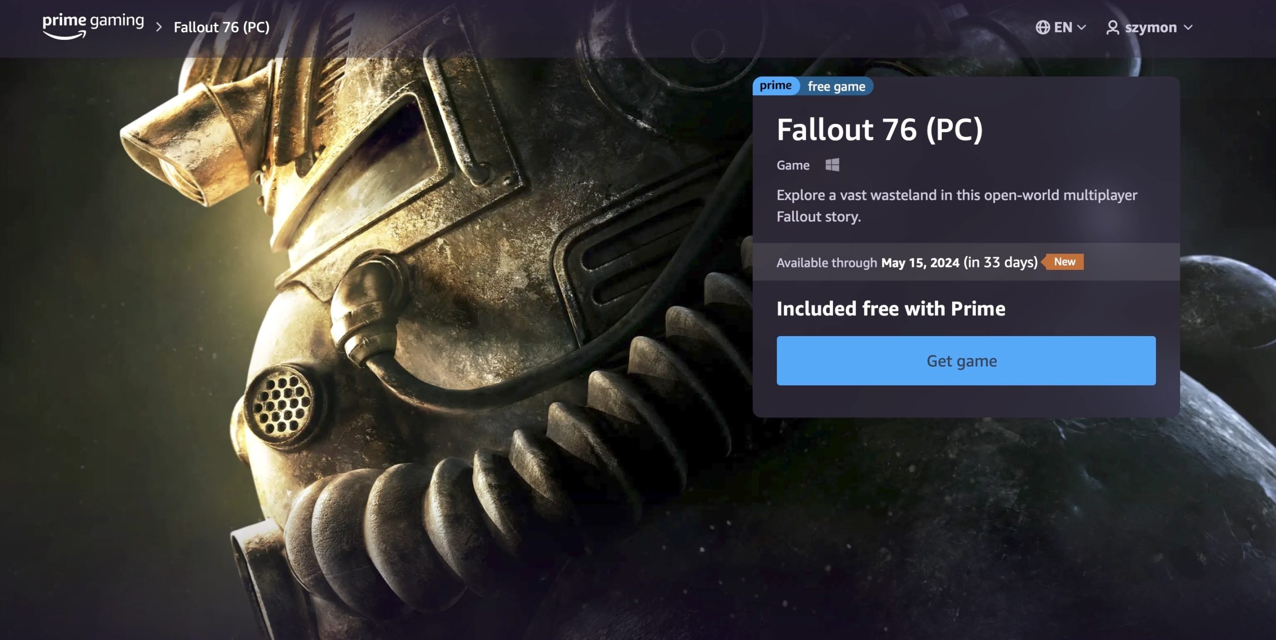 amazon, microsoft, kupiłeś amazon prime dla serialu fallout? masz grę fallout 76 za darmo