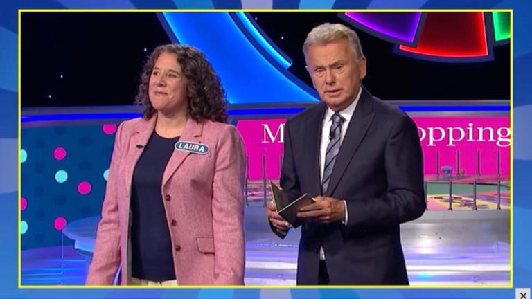 Host Pat Sajak -- who is leaving his post as the show's long-time emcee later this year -- didn't seem too happy with Young's choices.