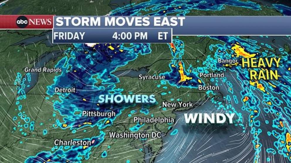 major storm brings flash flooding, damaging winds to east coast