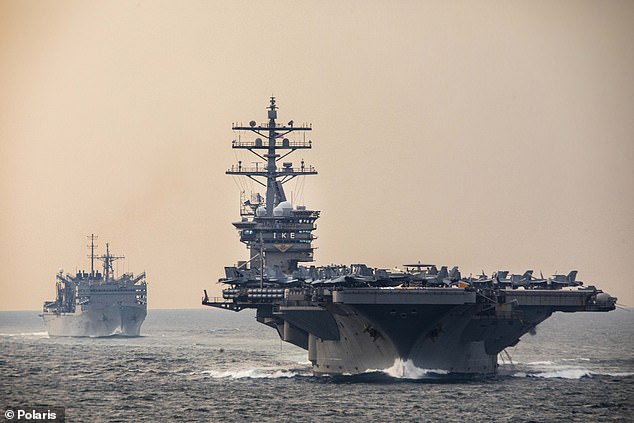 u.s. moves forces in the middle east to prepare for 'imminent' iranian strike on israel: pentagon sends aircraft carrier that can intercept missiles to the red sea in warning to tehran