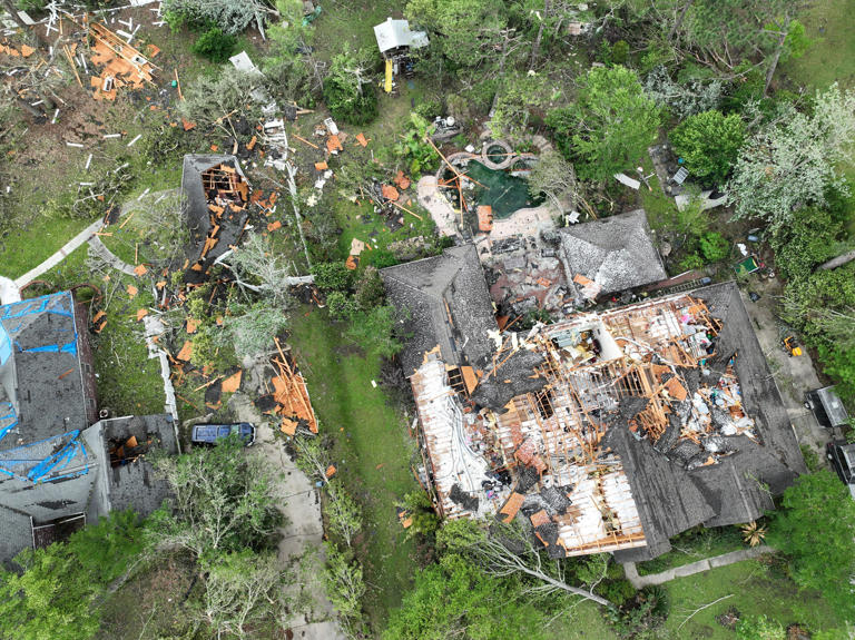 Louisiana Gov. Jeff Landry tours Slidell tornado damage