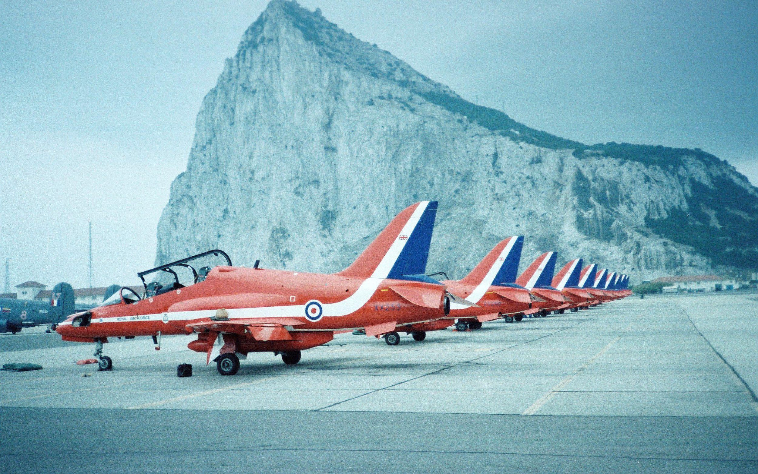 red arrows display in gibraltar cancelled because spain considered it was ‘hostile act’