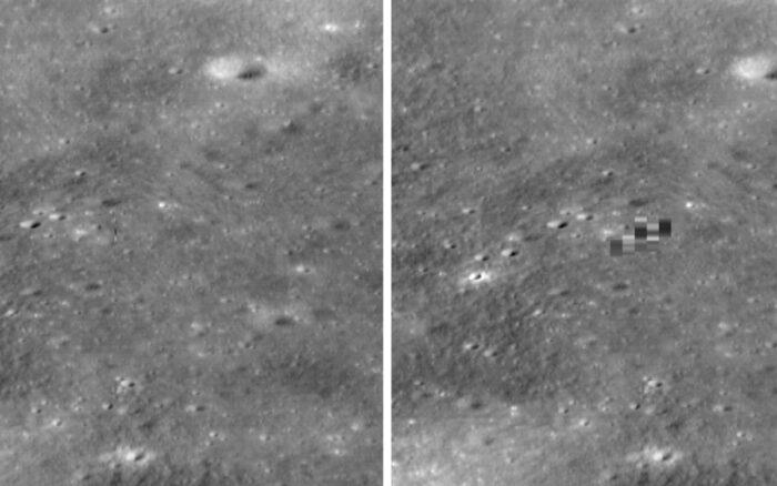 ¿qué es el objeto que la nasa logró fotografía en la luna?