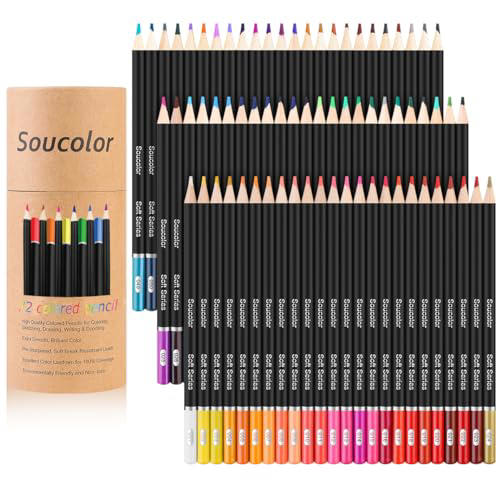 Soucolor 72-Color Colored Pencils for Adult Coloring Books, Now 42% Off