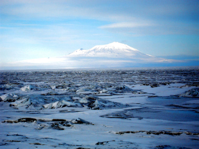 Erebus is one of the most active volcanos on the continent (Credits: ThinkFilm/Everett/REX/Shutterstock)