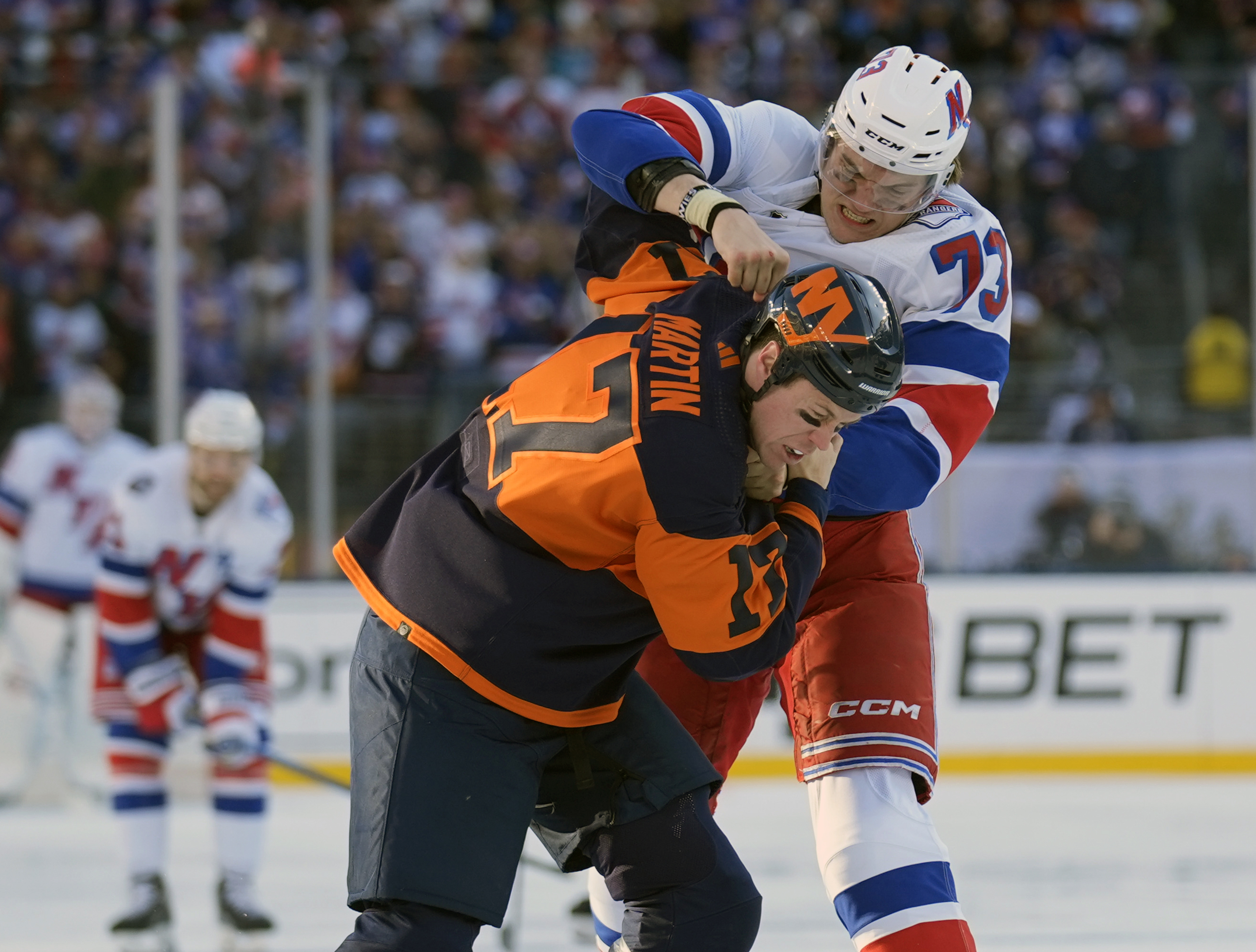 imposing new york rangers rookie matt rempe has become a cult hero with his fists and his size