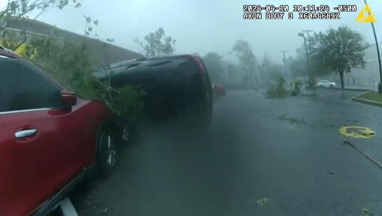 Body cam video shows Slidell cop rescuing woman after tornado