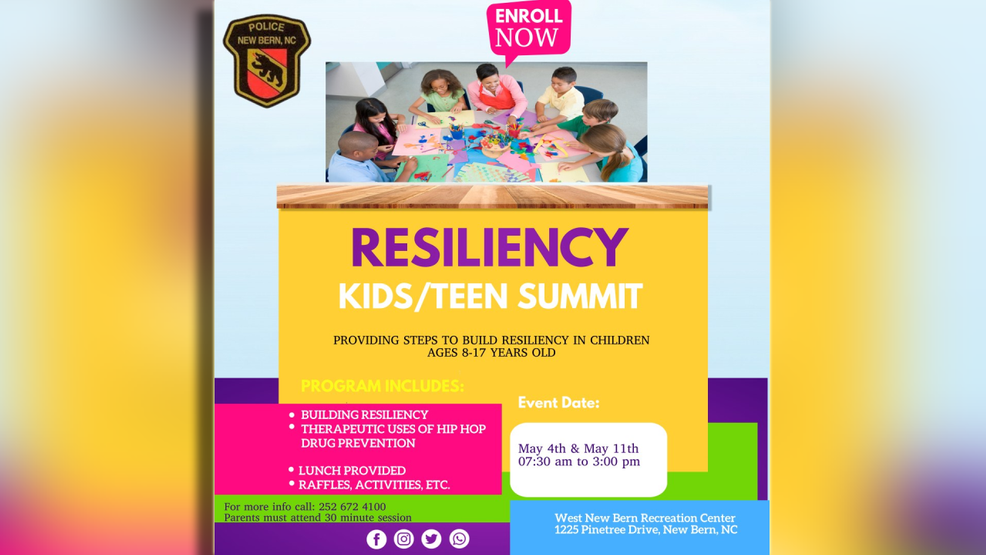 New Bern Police to host two free resiliency programs for kids in May