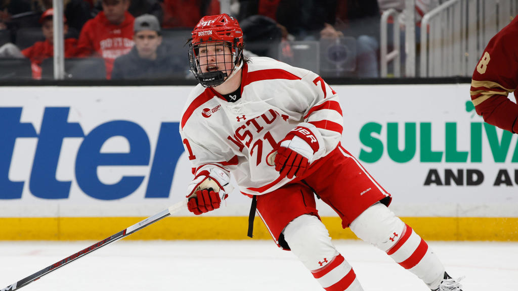 Boston University Star Freshman Macklin Celebrini Wins 2024 Hobey Baker ...