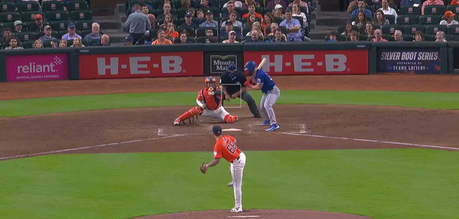 angel hernandez made the worst third strike call and the rangers' broadcast rightfully went ballistic