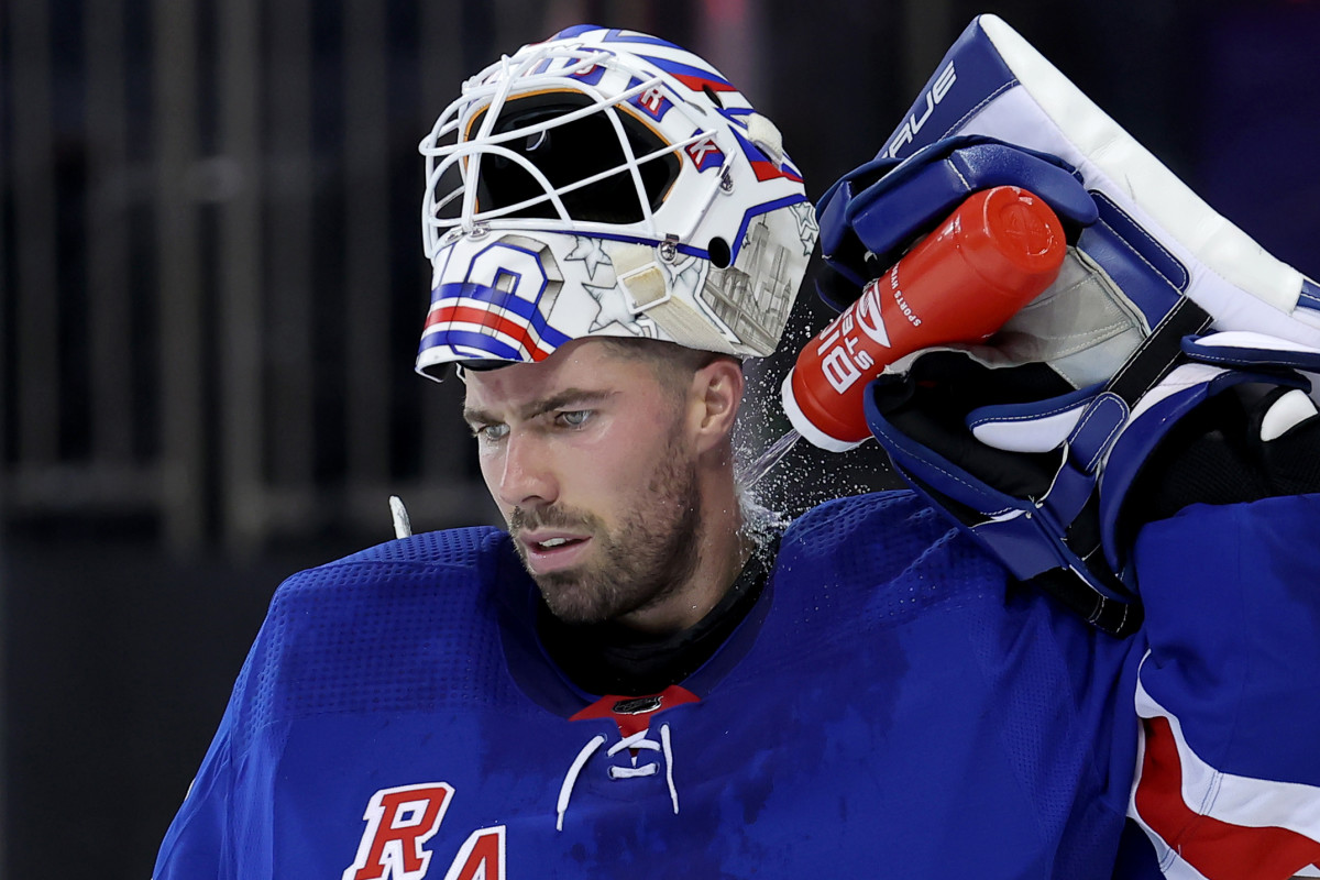 In Rangers' AHL Club Playoff-Clinching Game, Louis Domingue Scores ...