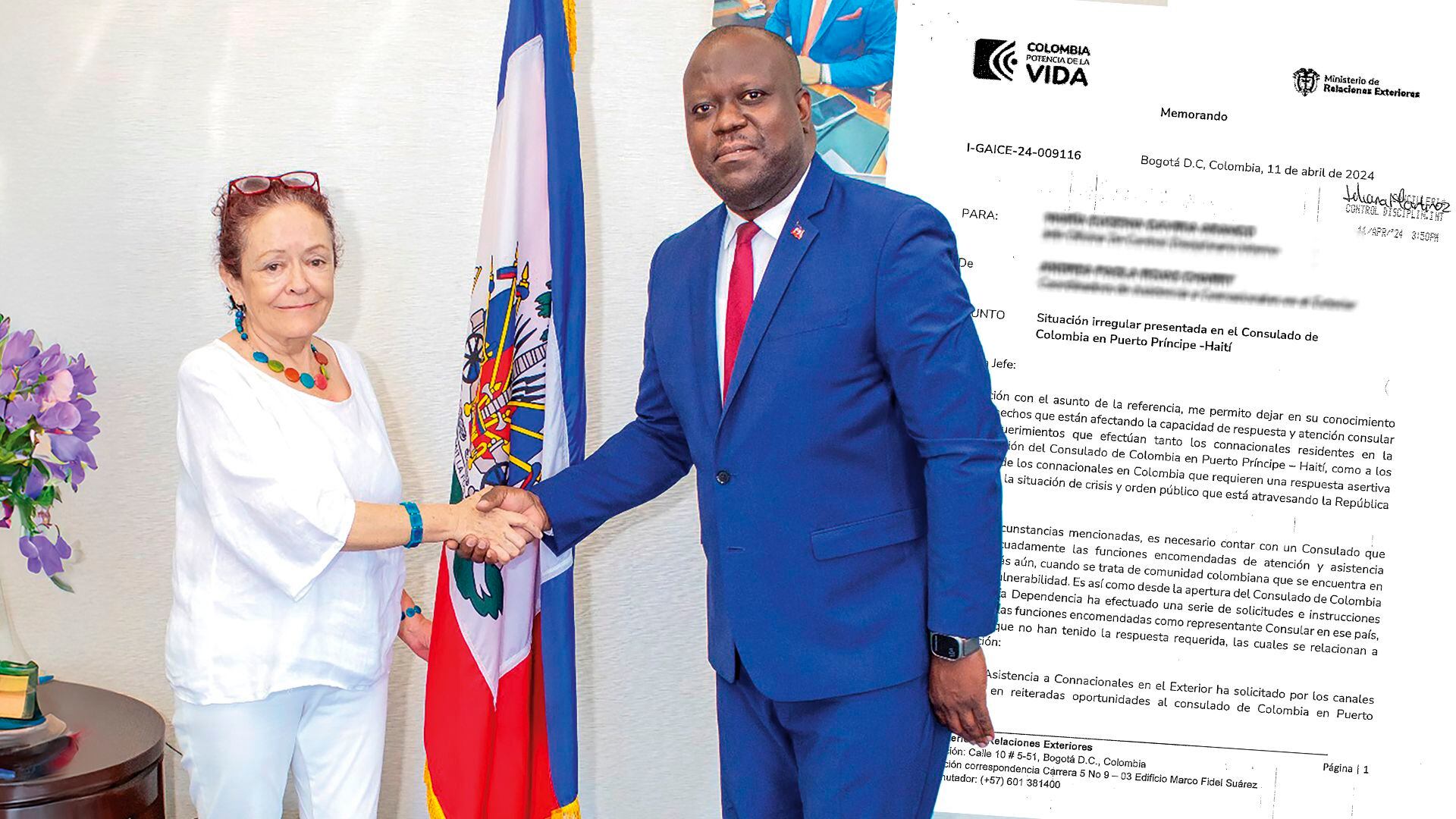 denuncian que la cónsul de colombia en haití trabaja poco: la gente no la encuentra cuando la necesita