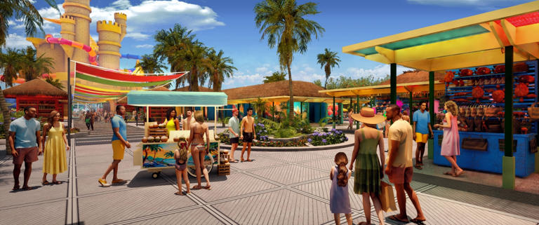 Lokono Cove is the name of the retail area coming to Carnival's Celebration Key on Grand Bahama island when it opens in summer 2026.