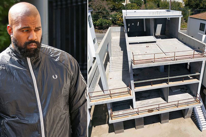 Kanye West slashes price of gutted Malibu mansion by $14million in ...
